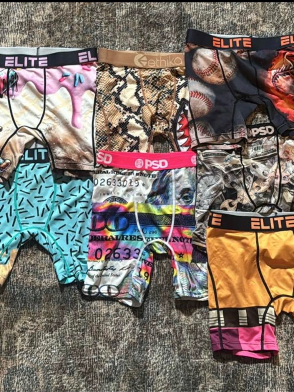 7 Baseball theme youth xl briefs #211